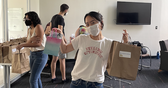 MCH students grab lunch at an end-of-year event